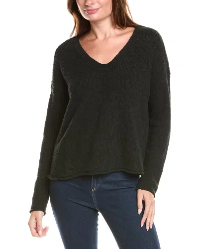 Eileen Fisher Boucle Cashmere-blend Sweater In Black