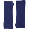 Eileen Fisher Bouclé Knit Fingerless Gloves Knit Fingerless Gloves In Blue