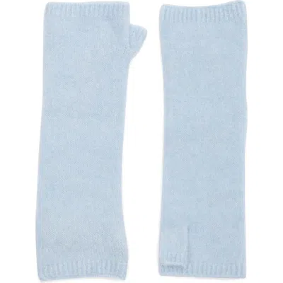 Eileen Fisher Bouclé Knit Fingerless Gloves Knit Fingerless Gloves In Blue