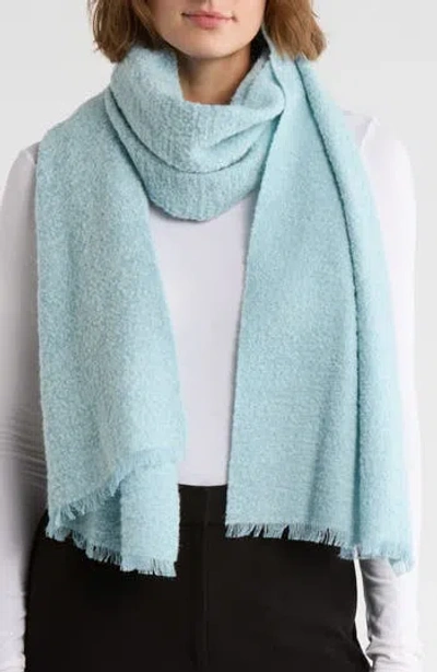 Eileen Fisher Bouclé Scarf In Blue