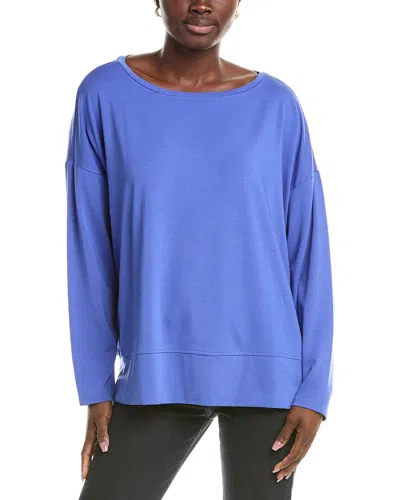 Eileen Fisher Box Top In Blue