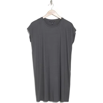 Eileen Fisher Boxy Crewneck Dress In Slate