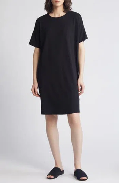 EILEEN FISHER EILEEN FISHER BOXY CREWNECK T-SHIRT DRESS