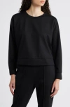 Eileen Fisher Crewneck Lightweight Ponte Sweatshirt