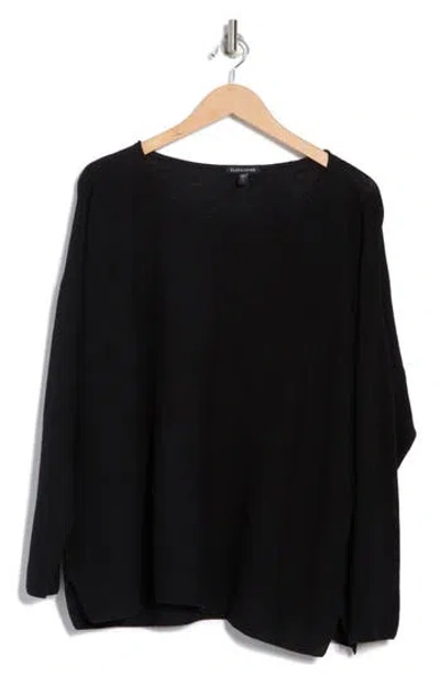 Eileen Fisher Boxy Organic Linen & Organic Cotton Sweater