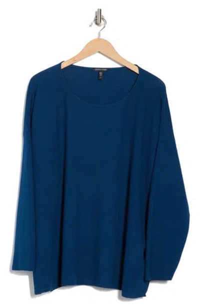 Eileen Fisher Boxy Organic Linen & Organic Cotton Sweater