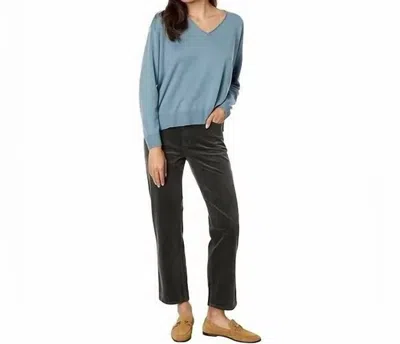 Eileen Fisher Boxy Pullover Sweater In Blue Steel