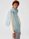 Eileen Fisher Brushed Alpaca Wool Scarf In Blue