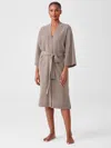 Eileen Fisher Brushed Cashmere Robe In Gray