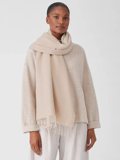 Eileen Fisher Brushed Recycled Cotton Cashmere Scarf