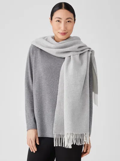 Eileen Fisher Brushed Recycled Cotton Cashmere Scarf