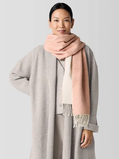 Eileen Fisher Brushed Recycled Cotton Cashmere Scarf In Multi