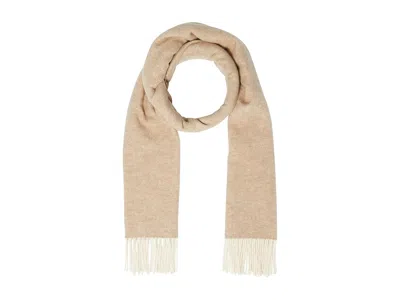 Eileen Fisher Brushed Recycled Cotton Cashmere Scarf Scarves Biscuit: One Size In Brown