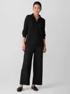 Eileen Fisher Women's Classic Collar Shirt In Black