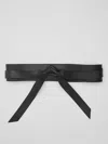 Eileen Fisher Buttery Leather Wrap Belt In Black