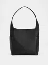Eileen Fisher Buttery Leather Small Everything Bag In Black