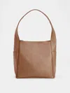 Eileen Fisher Buttery Leather Small Everything Bag In Brown