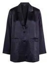 Eileen Fisher Button-fastening Blazer In Blue