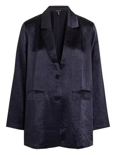 Eileen Fisher Button-fastening Blazer In Blue