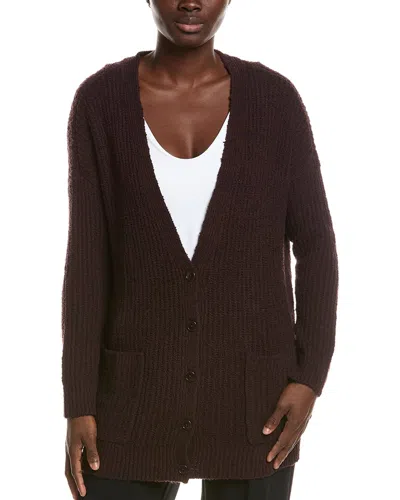 Eileen Fisher Button Knit Cashmere-blend Cardigan In Brown