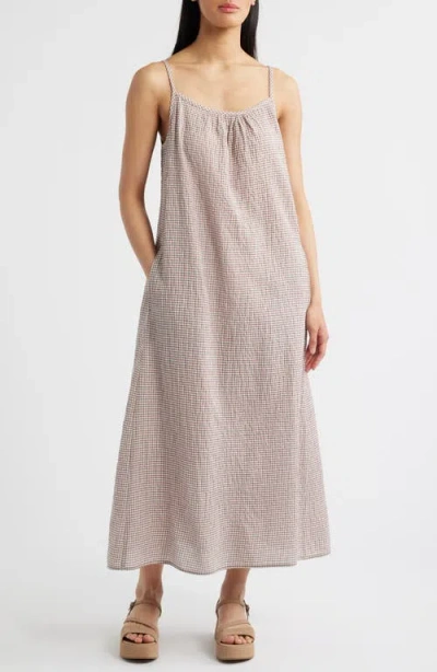 Eileen Fisher Cami Maxi Dress In Brown