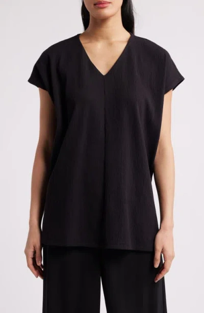 EILEEN FISHER EILEEN FISHER CAP SLEEVE BOXY TUNIC TOP