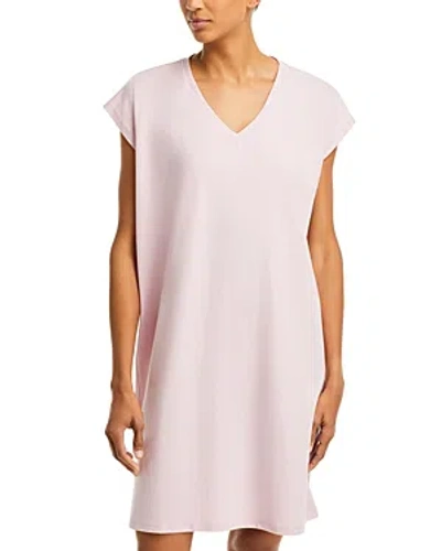 Eileen Fisher Cap Sleeve Tee Dress In Light Plum