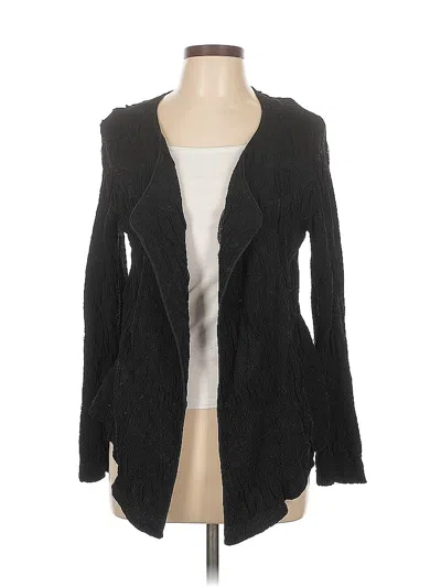 Pre-owned Eileen Fisher Cardigan Sweater In Black