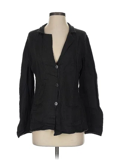 Pre-owned Eileen Fisher Cardigan Sweater In Black