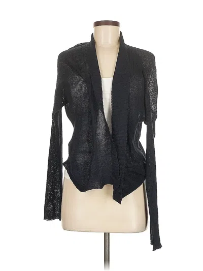Pre-owned Eileen Fisher Cardigan Sweater In Black
