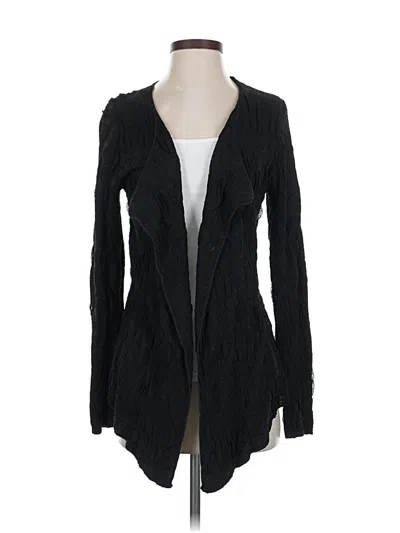 Pre-owned Eileen Fisher Cardigan Sweater In Black