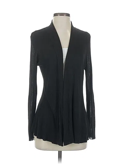 Pre-owned Eileen Fisher Cardigan Sweater In Black