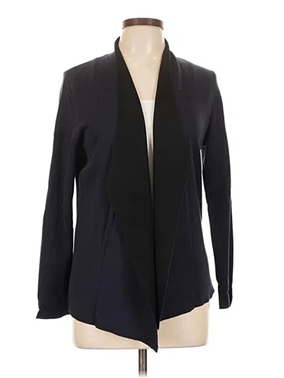 Pre-owned Eileen Fisher Cardigan Sweater In Black