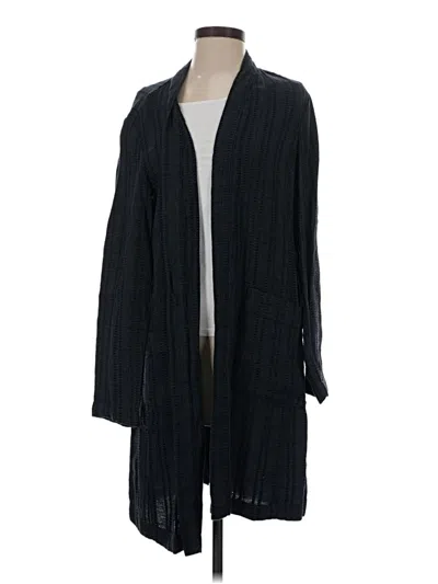 Pre-owned Eileen Fisher Cardigan Sweater In Black