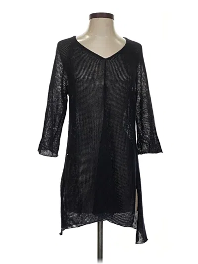 Pre-owned Eileen Fisher Cardigan Sweater In Black