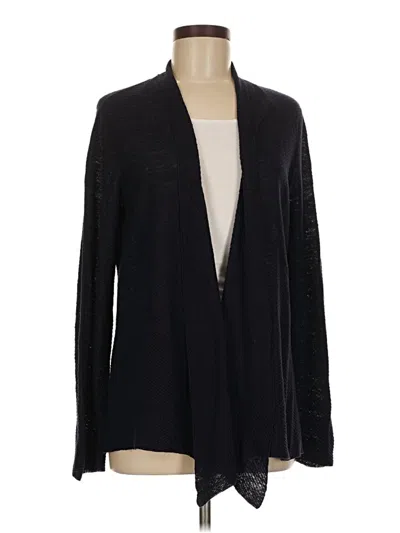 Pre-owned Eileen Fisher Cardigan Sweater In Black
