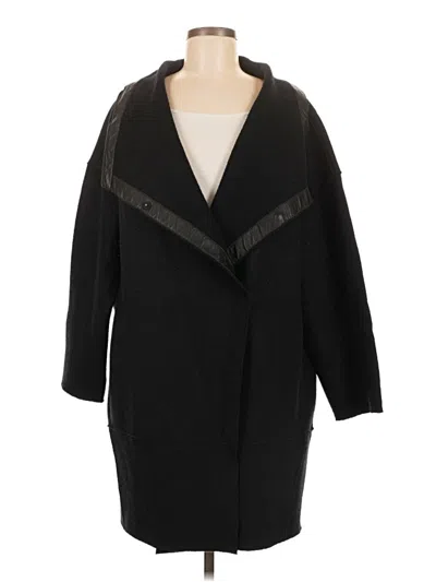 Pre-owned Eileen Fisher Cardigan Sweater In Black