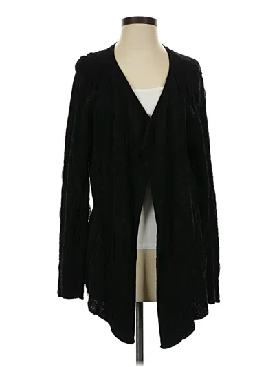Pre-owned Eileen Fisher Cardigan Sweater In Black