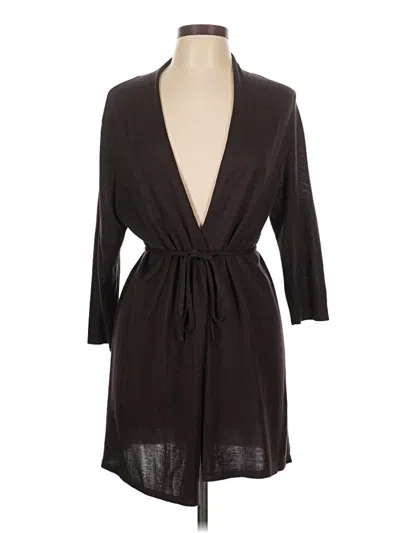 Pre-owned Eileen Fisher Cardigan Sweater In Black
