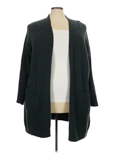Pre-owned Eileen Fisher Cardigan Sweater In Black
