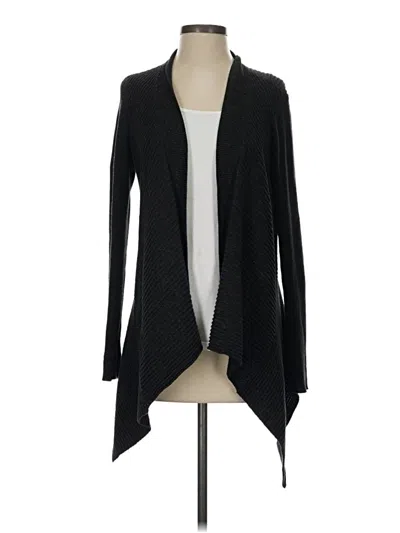 Pre-owned Eileen Fisher Cardigan Sweater In Black