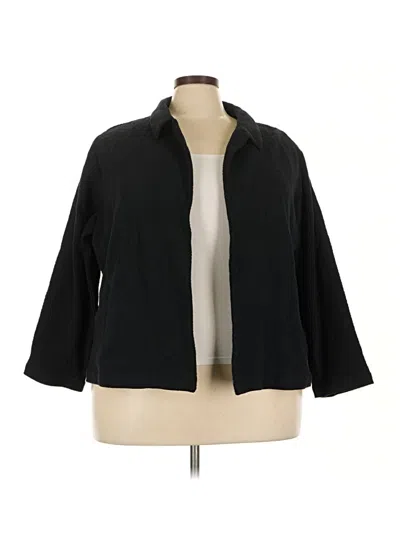 Pre-owned Eileen Fisher Cardigan Sweater In Black