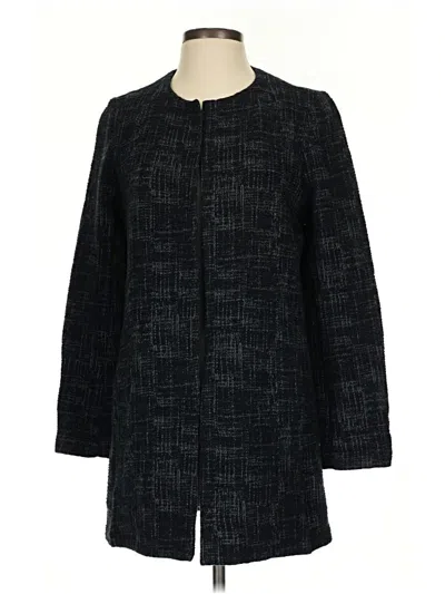 Pre-owned Eileen Fisher Cardigan Sweater In Black