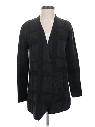 Pre-owned Eileen Fisher Cardigan Sweater In Black