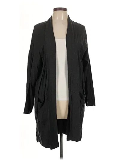 Pre-owned Eileen Fisher Cardigan Sweater In Black