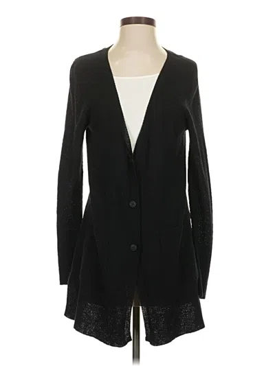 Pre-owned Eileen Fisher Cardigan Sweater In Black