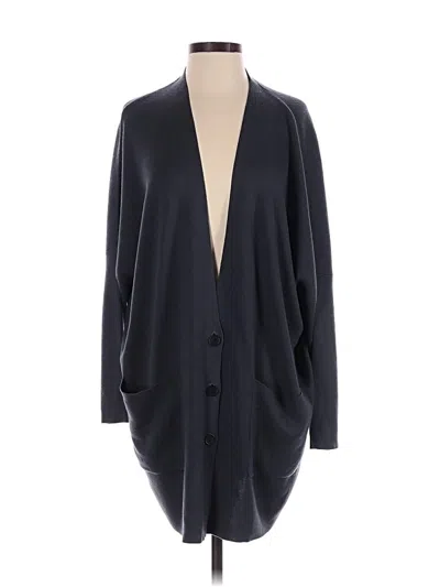 Pre-owned Eileen Fisher Cardigan Sweater In Black