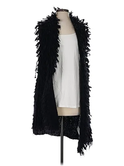 Pre-owned Eileen Fisher Cardigan Sweater In Black