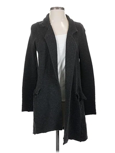 Pre-owned Eileen Fisher Cardigan Sweater In Black