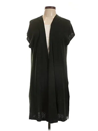 Pre-owned Eileen Fisher Cardigan Sweater In Black